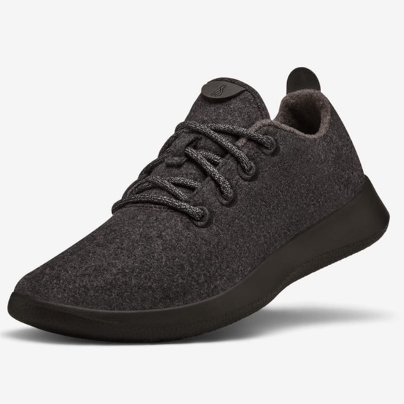 allbirds Shoes - Allbirds Women's Wool Runners Sneakers in Natural Black, Size 10